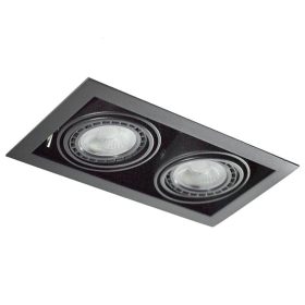 Azzardo Nova 2 BK/BK beépíthető lámpa, 2x50W GU10