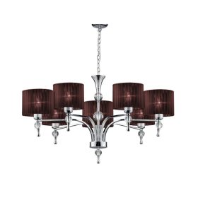 AZzardo Impress 7 BN csillár, 7x42W E27