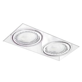Azzardo Nova 2 Gips WH/WH beépíthető lámpa, 2x50W GU10