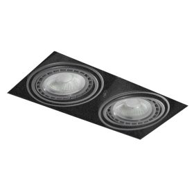 Azzardo Nova 2 Gips BK/BK beépíthető lámpa, 2x50W GU10