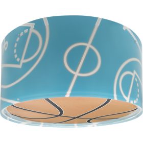   Dalber Sports 41746 kosárlabdás gyerek mennyezetlámpa, 2x15W E27 LED