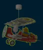 Dalber Teddy Plane 54572 gyerek függeszték, 1x15W E27