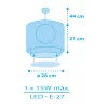 Dalber Pirate Island 60652 gyerek függeszték, 1x15W E27 LED