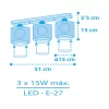 Dalber Pirate Island 60653 gyerek mennyezeti lámpa, 3x15W E27 LED