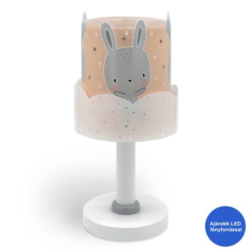 Dalber Baby Bunny Pink 61151S gyerek asztali lámpa, 1x40W E14