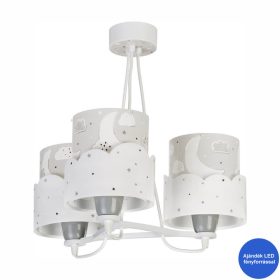Dalber Moon 61237E gyereklámpa függeszték, 3x60W E27