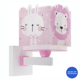 Dalber Baby Jungle Pink 63119S gyerek falilámpa, 1x60W E27