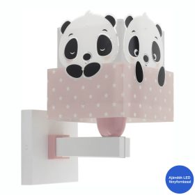 Dalber Panda Pink 63169S gyerek falilámpa, 1x60W E27
