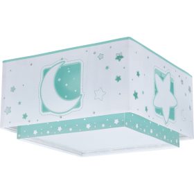   Dalber Moonlight Green 63236H gyerek mennyezeti lámpa, 2x15W E27 LED