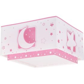   Dalber Moonlight Pink 63236S gyerek mennyezeti lámpa, 2x15W E27 LED