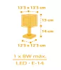 Dalber My Farm 63401 gyerek asztali lámpa, 1x8W E14 LED