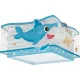 Dalber Little Shark 63476 gyerek mennyezeti lámpa, 2x15W E27 LED