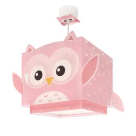   Dalber Little Pink Owl 64482 gyerek függeszték, 1x15W E27 LED
