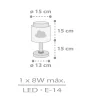 Dalber Baby Dreams 76011E gyerek asztali lámpa, 1x8W E14 LED
