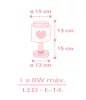 Dalber Baby Dreams 76011S gyerek asztali lámpa, 1x8W E14 LED