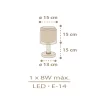 Dalber Baby Chick 76871 gyerek asztali lámpa, 1x8W E14 LED
