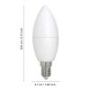 Eglo 110124 E14-LED-C37 dimmelhető gyertya LED fényforrás, 7,5W=60W, 3000K, 806 lm