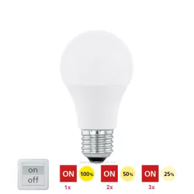   Eglo 11561 10W E27 3000K LED fényforrás, 806 lm, stepdimming