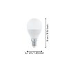 Eglo 12261 E14-LED-P45 kisgömb LED fényforrás, 4,9W=40W, 3000K, 470 lm