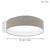 Eglo Pasteri 31589 mennyezeti lámpa, 3x3,6W LED, 3000K, 1110 lm