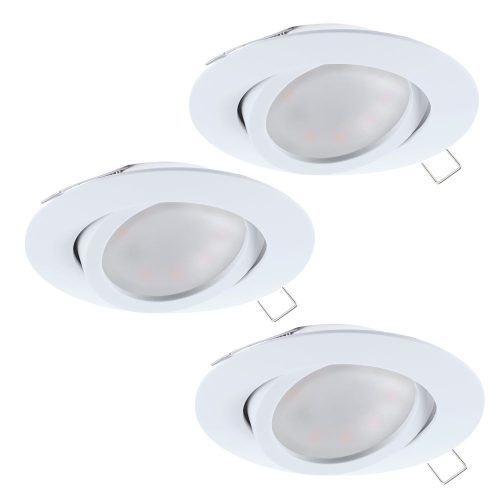 Eglo Tedo 31683 billenthető beépíthető spotlámpa szett, 3x5W GU10 LED, 3000K, 3x400 lm