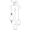 Eglo Estanys 39565 függeszték, 3x60W E27