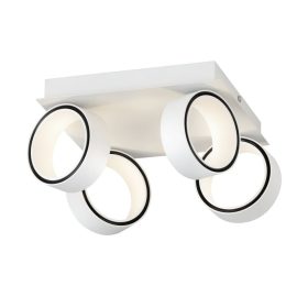   Eglo Albariza 39587 mennyezeti spotlámpa, 4x5W LED, 3000K, 4x650 lm