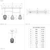 Eglo Distaff 43581 függeszték, 3x40W E27
