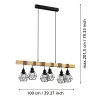 Eglo Townshend 5 44076 függeszték, 6x60W E27