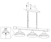 Eglo OLDBURY 49685 függeszték, 3x60W E27