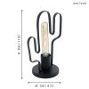 Eglo COLDFIELD 49907 asztali lámpa, 1x60W E27, kaktusz