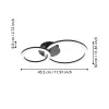 Eglo PARRAPOS-Z 900322 Zigbee okos mennyezeti lámpa, 15W LED, 3000K-6500K, 2100 lm