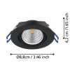 Eglo Saliceto 900747 süllyesztett lámpa, 3x6W LED, 2700K, 1350 lm