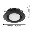 Eglo Pineda 900749 süllyesztett lámpa, 3x5,5W LED, 3000K, 1080 lm