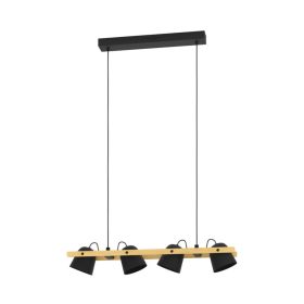   Eglo HORNWOOD-Z 900883 Zigbee okos függeszték, 4x3,7W LED, 2700K-6500K+RGB, 2200 lm