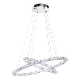   Eglo Toneria 93946 kristály függeszték, 128x0,5W LED, 4000K, 6400 lm