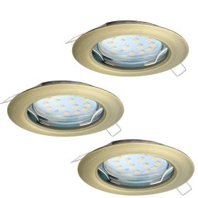   Eglo Peneto 94238 beépíthető, fix spotlámpa szett, 3x3W GU10 LED
