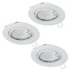 Eglo Peneto 94406 beépíthető, fix spotlámpa szett, 3x5W GU10 LED, 3000K, 3x400 lm