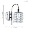 Eglo Almonte 94879 fürdőszobai falilámpa, 1x2,5W G9 LED, 3000K, 360 lm, IP44