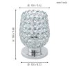 Eglo BONARES 1 94899 kristály asztali lámpa, 1x60W E27