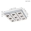 Eglo Fradelo 95658 mennyezetlámpa, 9x4W LED