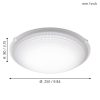 Eglo MAGITTA 1 95672 mennyezetlámpa, 11W LED, 3000K, 950 lm