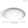 Eglo MAGITTA 1 95673 mennyezetlámpa, 11W LED, 3000K, 950 lm