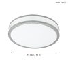 Eglo PALERMO 2 95682 mennyezetlámpa, 18W LED, 3000K, 2000 lm