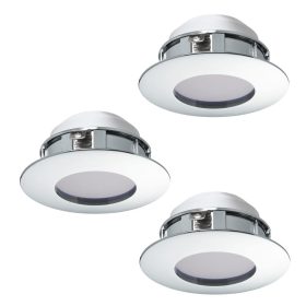   Eglo Pineda 95815 dimmelhető, beépíthető spotlámpa szett, 3x6W LED, 3000K, 3x500lm