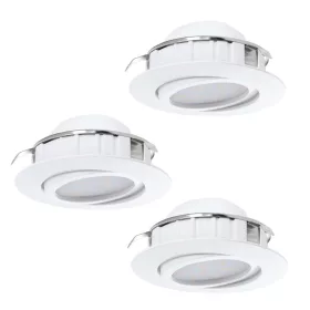   Eglo Pineda 95857 dimmelhető, álmennyezeti spotlámpa szett, 3x6W LED, 3000K, 3x500lm