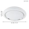 Eglo Capasso 96024 mennyezetlámpa, 24W LED, 3000K, 2500 lm