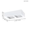 Eglo Ferreros 96792 mennyezeti lámpa, 2x6,3W LED, 3000K, 2x840lm