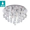 Eglo Almonte 97699 kristály mennyezeti lámpa, 8x3W G9 LED, 3000K, 8x360 lm, IP44