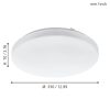 Eglo Frania 97872 mennyezetlámpa, 17,3W LED, 3000K, 2000 lm